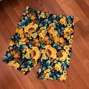 Urban outfitters floral bike shorts